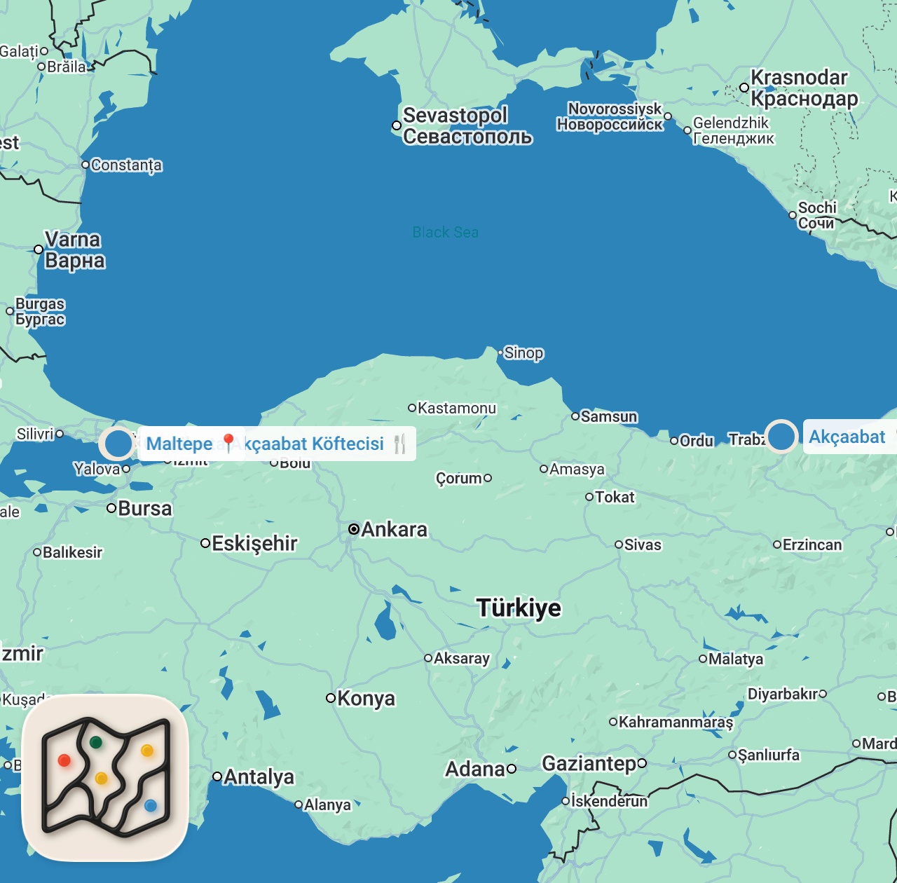 Map preview for Akçaabat’tan İstanbul’a Uzanan Bir Gelenek: Cemil Usta ♨️#ayaküstülezzetler #short #shorts