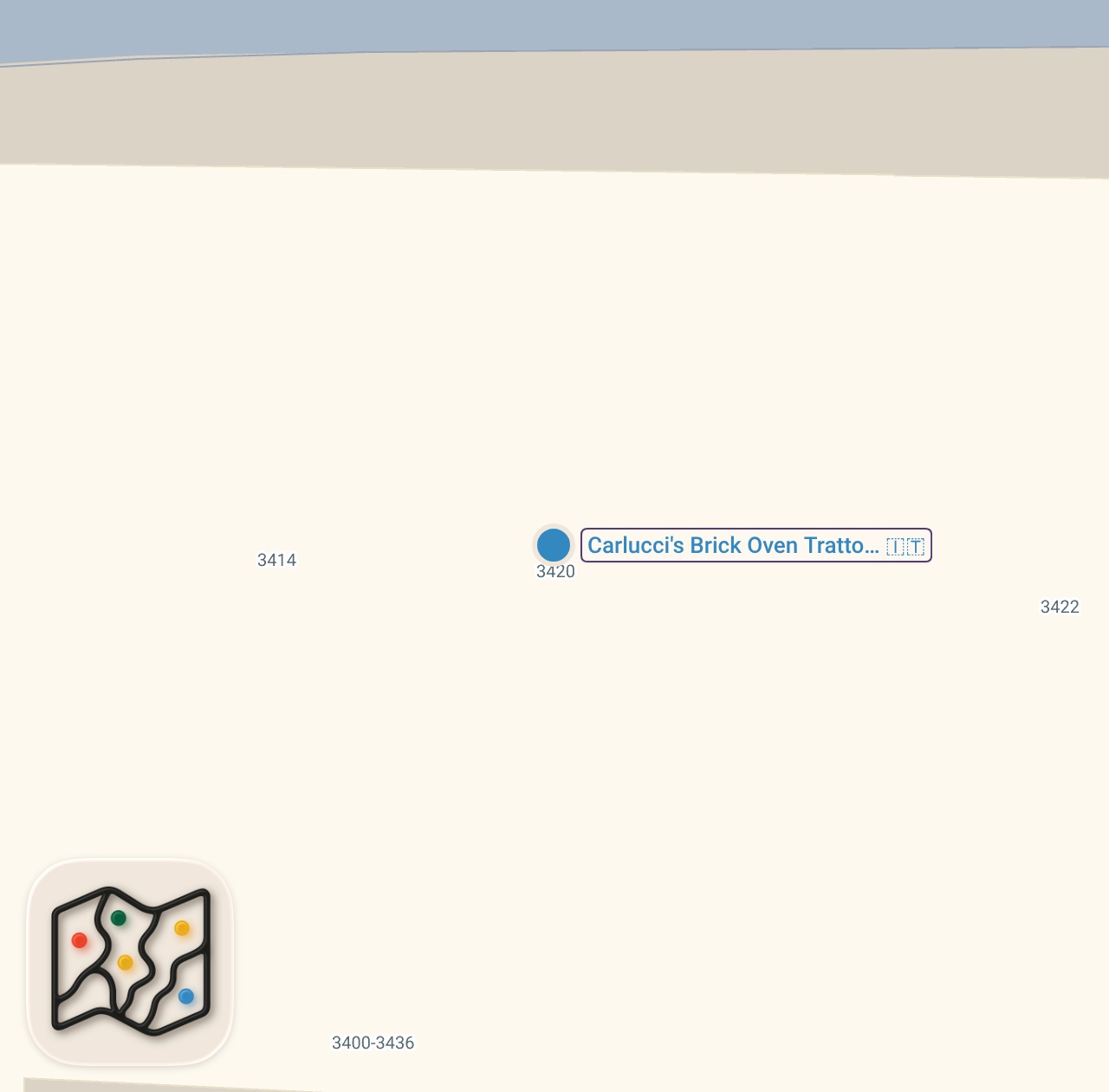 Map of 1 spots from Eating at a Restaurant With NO Reviews...(Pompano Beach, FL)