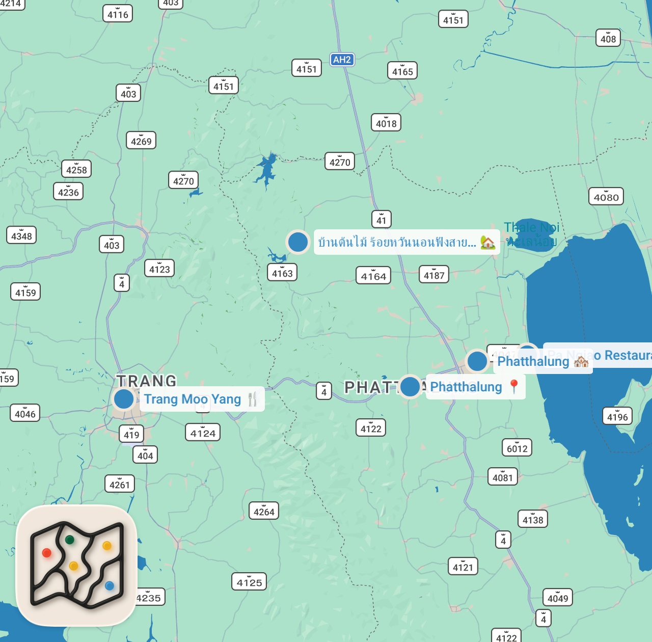 Map preview for Dim Sum Breakfast of Champions!! BEST THAI FOOD in Remote Thailand!
