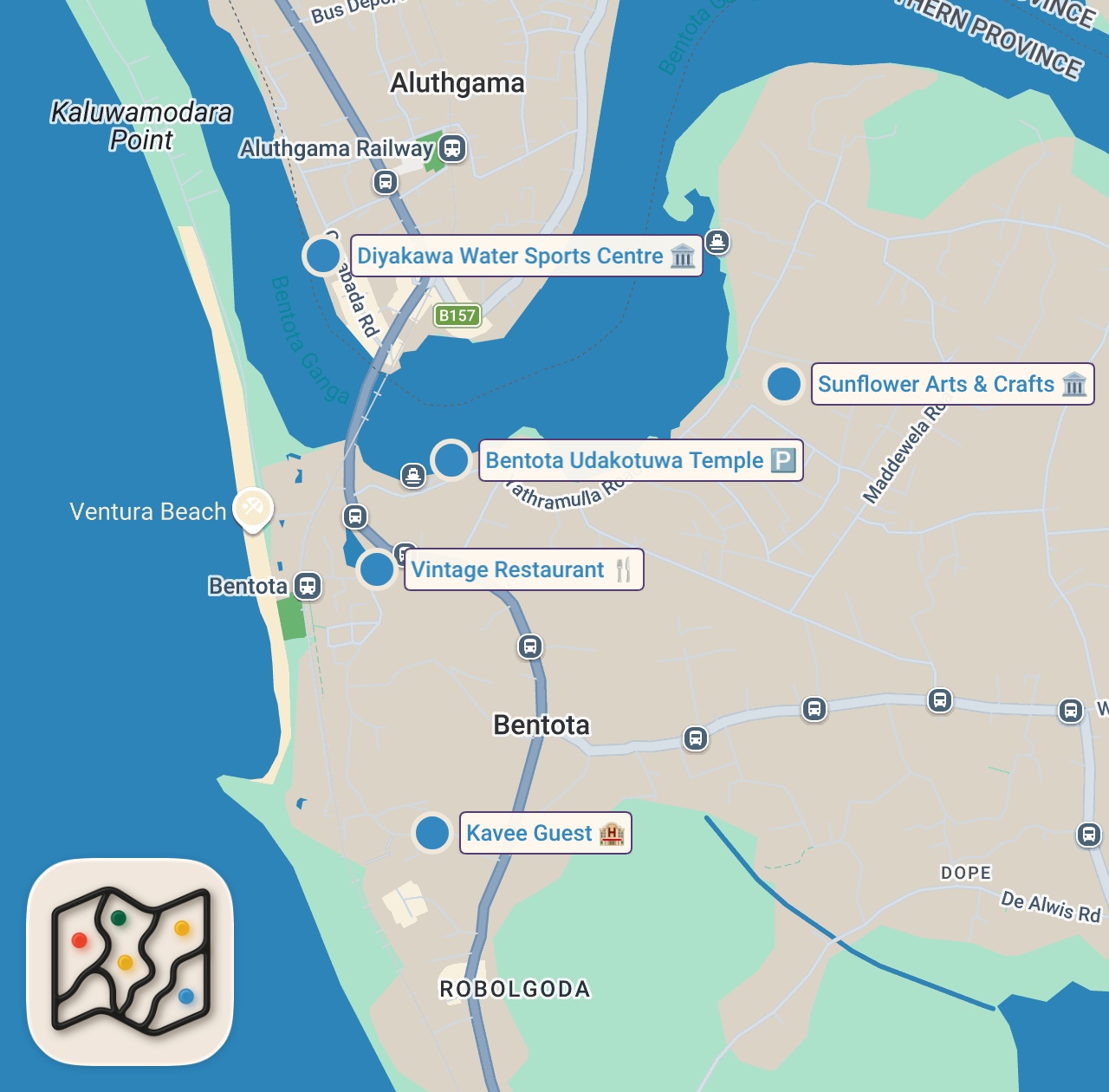 Map preview for The Adventures Side Of Sri Lanka You Have Never Seen - Bentota 🇱🇰