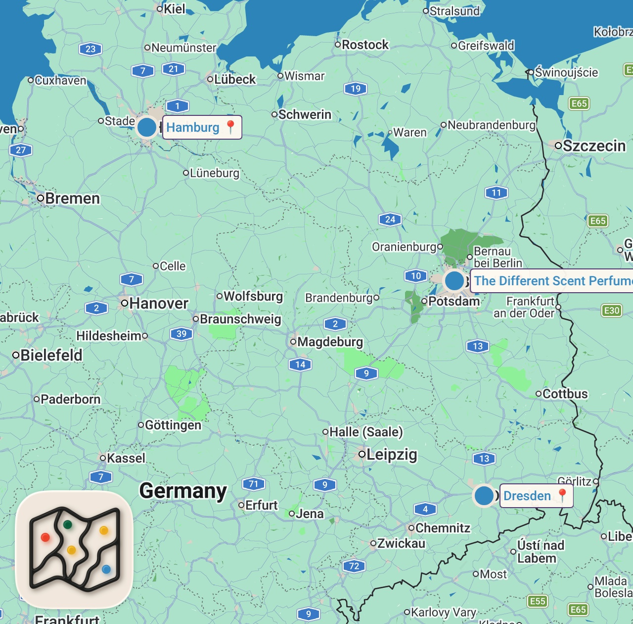 Map preview for Traveling Germany – How to make the most of it