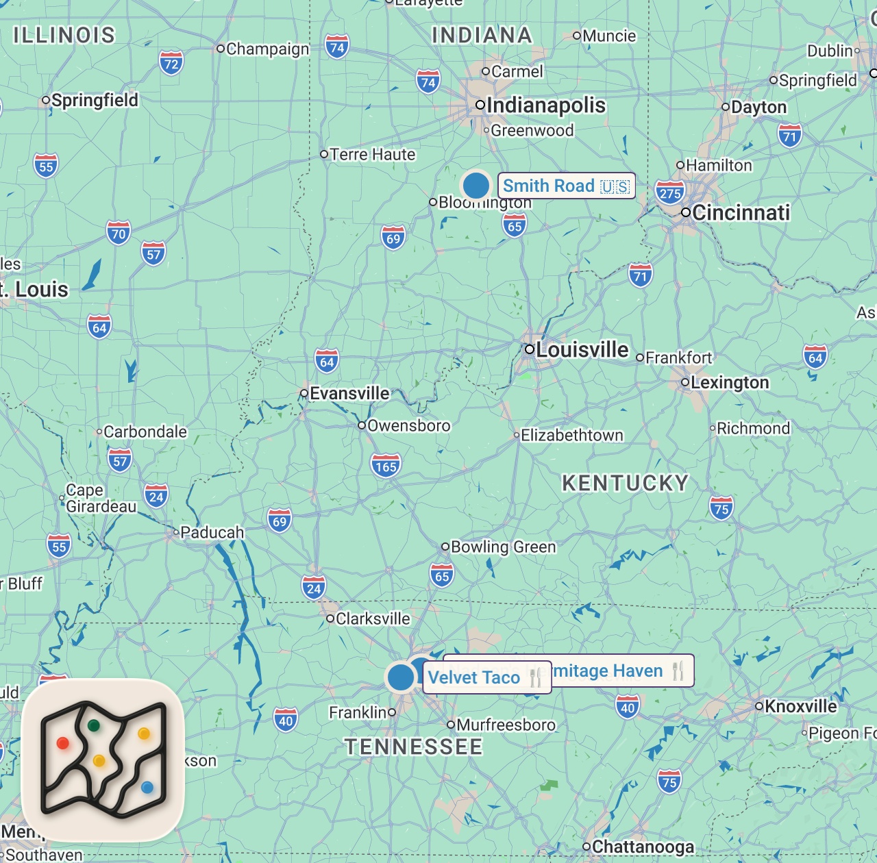 Map preview for Letting Strangers Decide Where I Eat For 24 Hours...