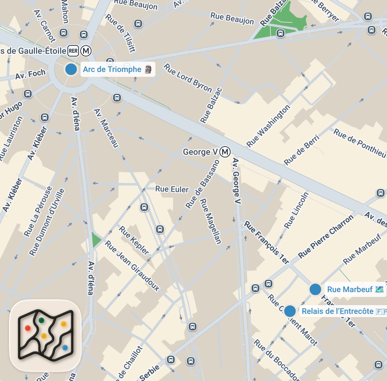 Map preview for I Tried the Most Famous STEAK FRITES in Paris!! (Full Review)