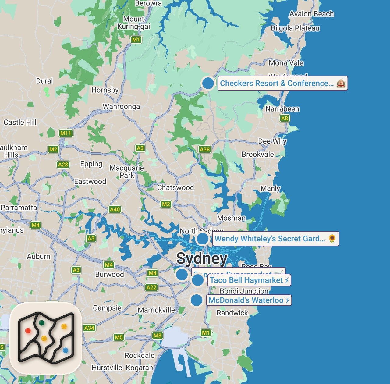 Map preview for Eating NEW Fast Food Menu Items (MUST TRY)