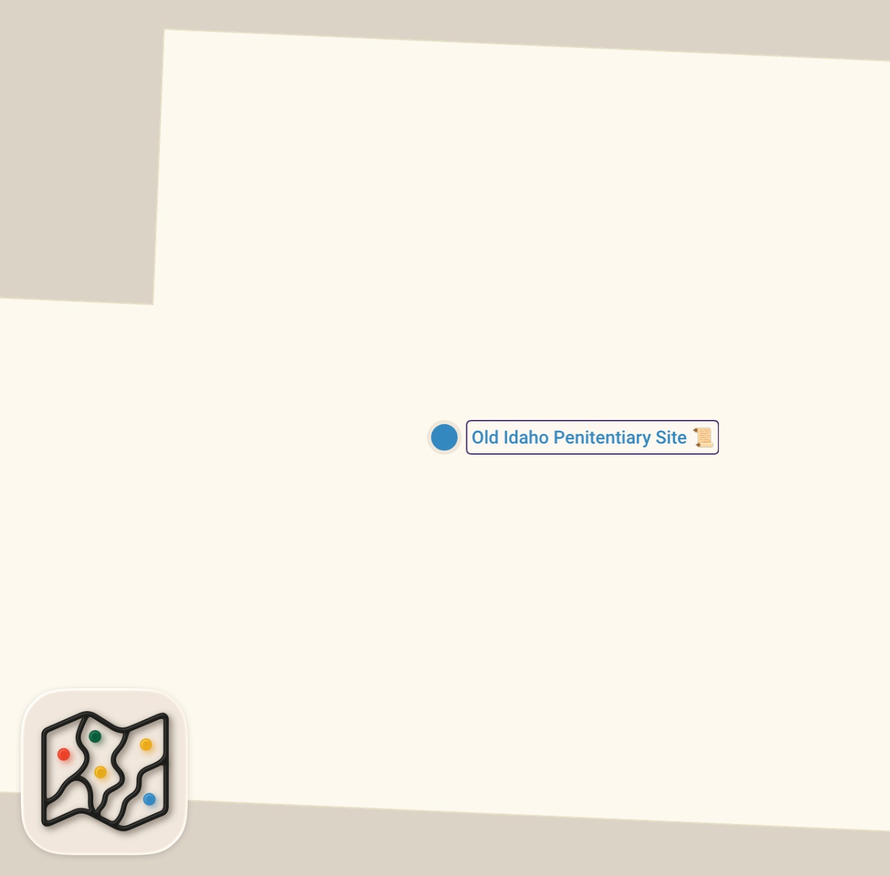 Map of 1 spots from Dakota's Trapped in Idaho’s Most Haunted Prison… Thanks to Alex | Destination Fear | Travel Channel