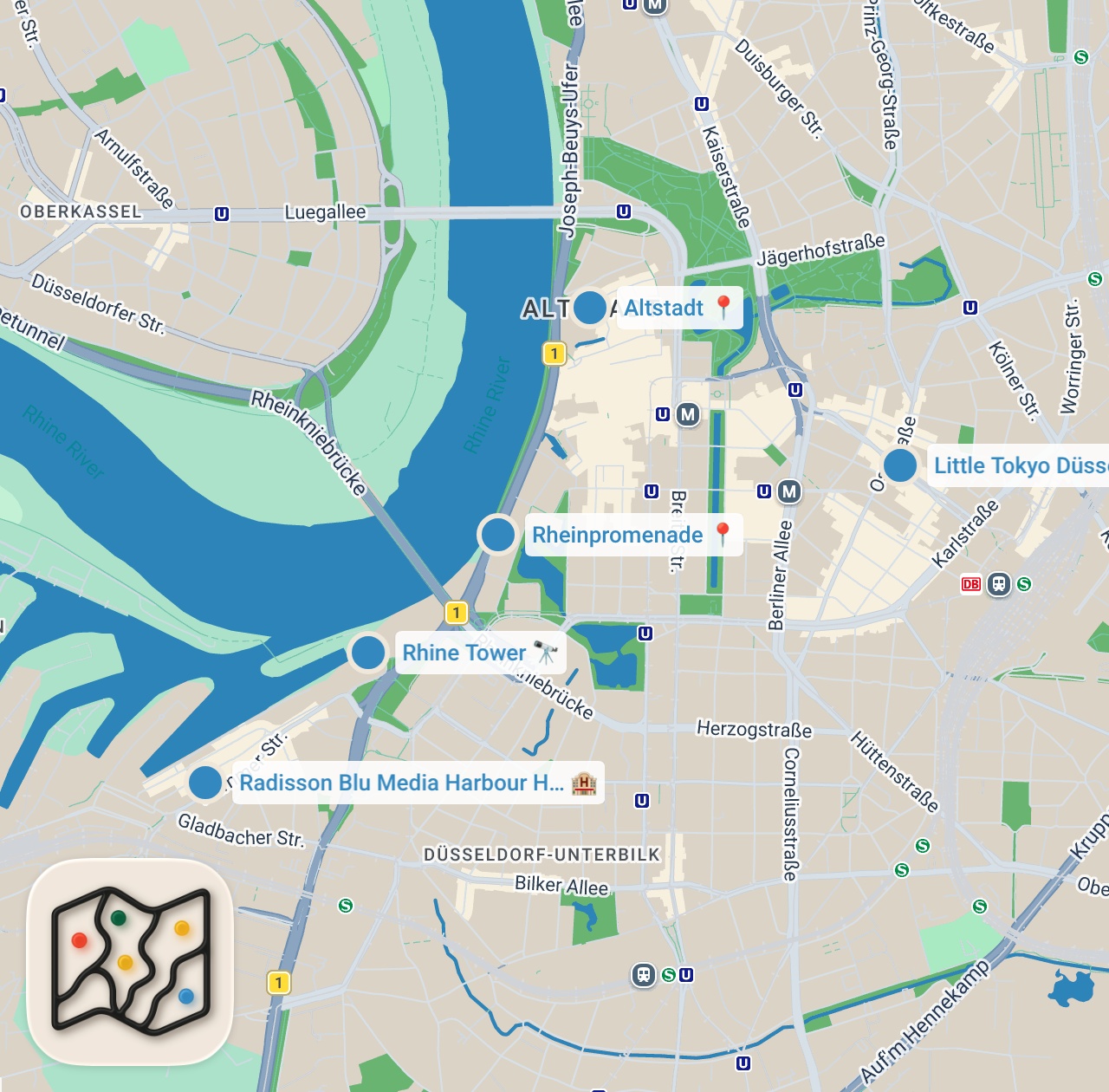 Map preview for TOP 10 Düsseldorf, Germany! 🇩🇪 (THINGS to DO, SEE & EAT!) 🇩🇪