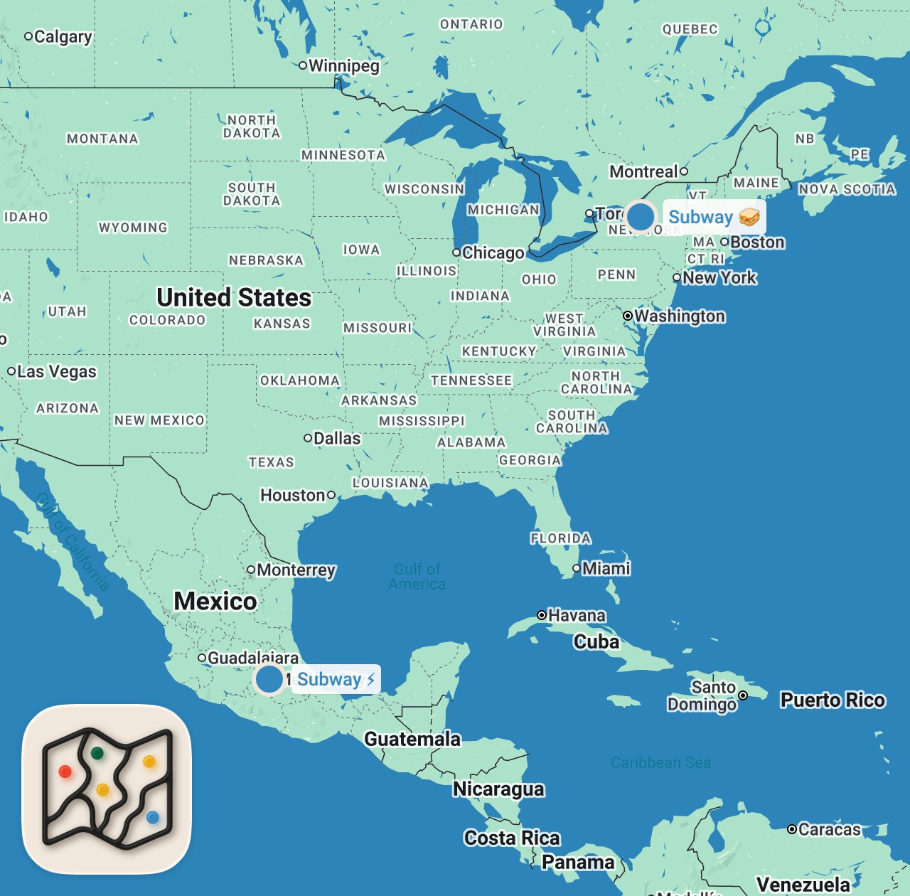 Map preview for US vs Mexico Subway | Food Wars | Insider Food