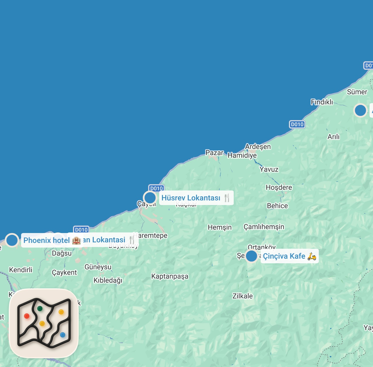 Map preview for RİZE LEZZET REHBERİ (Yediğimiz en iyi kavurma!) - Ayaküstü Lezzetler