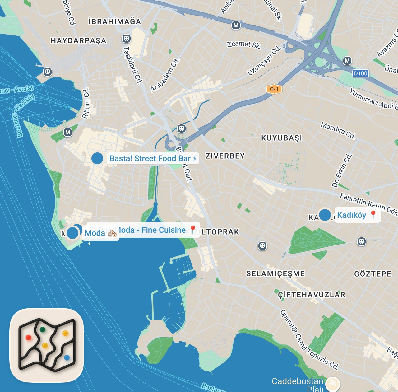 Map preview for Kadıköy’ün Gizli Hazineleri - Vedat Milor'un İzinde 8. Bölüm