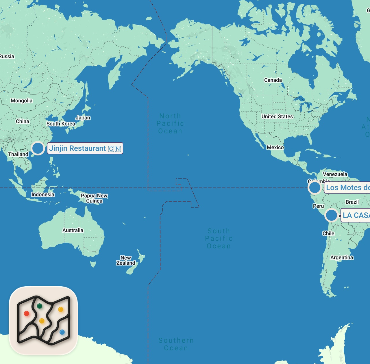 Map of 3 spots from Bizarre Soups from Around the World | Bizarre Foods with Andrew Zimmern | Travel Channel