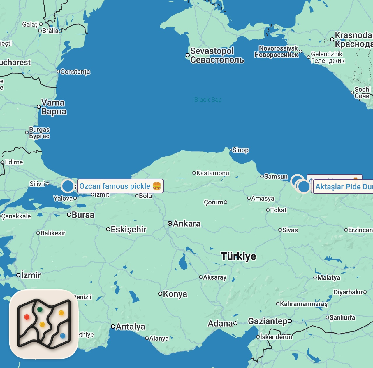 Map preview for BİR PORSİYON 85 LİRA | ORDU VLOG