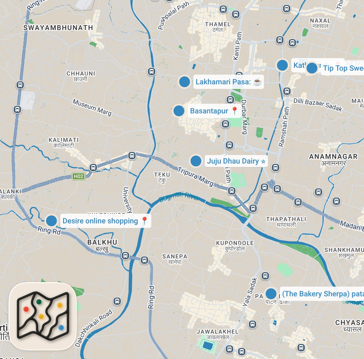 Map preview for Nepali DESSERT TOUR🇳🇵 Unique SWEETS from Kathmandu to Janakpur🇳🇵@chefsantosh & Nepal.Food