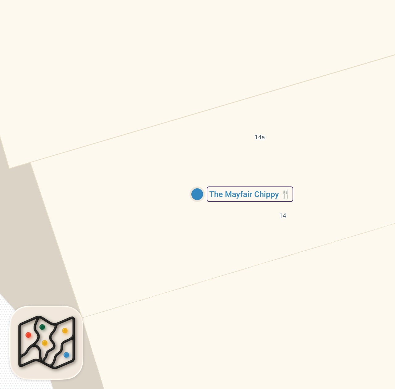 Map of 1 spots from Finding the Best Fish & Chips in London #food #foodreview