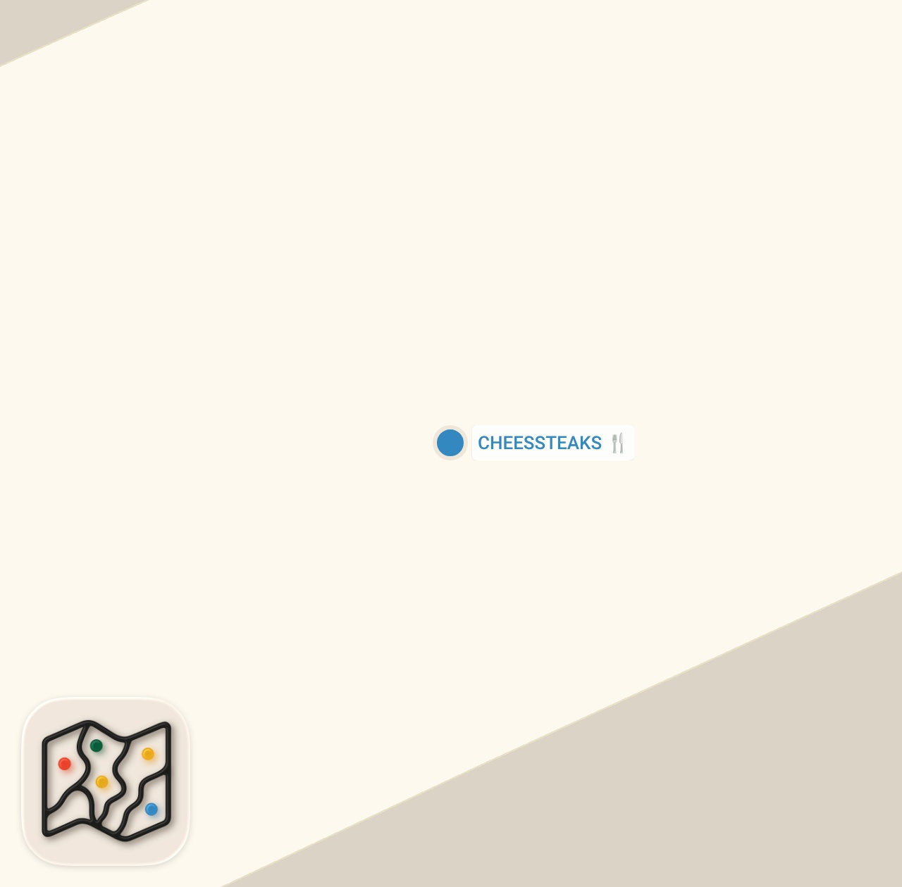 Map preview for I Flew to New Jersey to Try the VIRAL Strawberry Cheesesteak