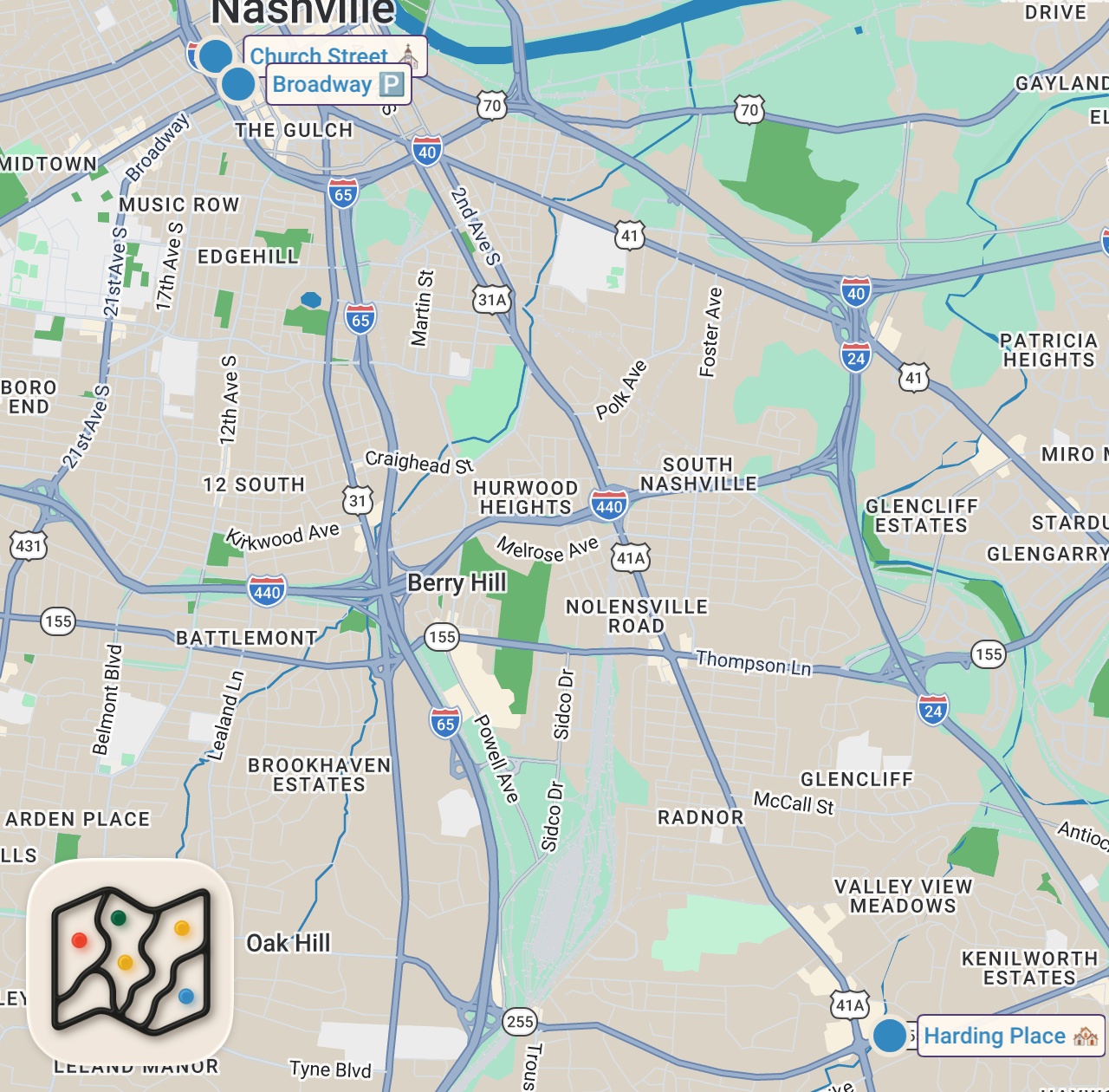 Map preview for I Investigated The Homeless RIVER People of Nashville...