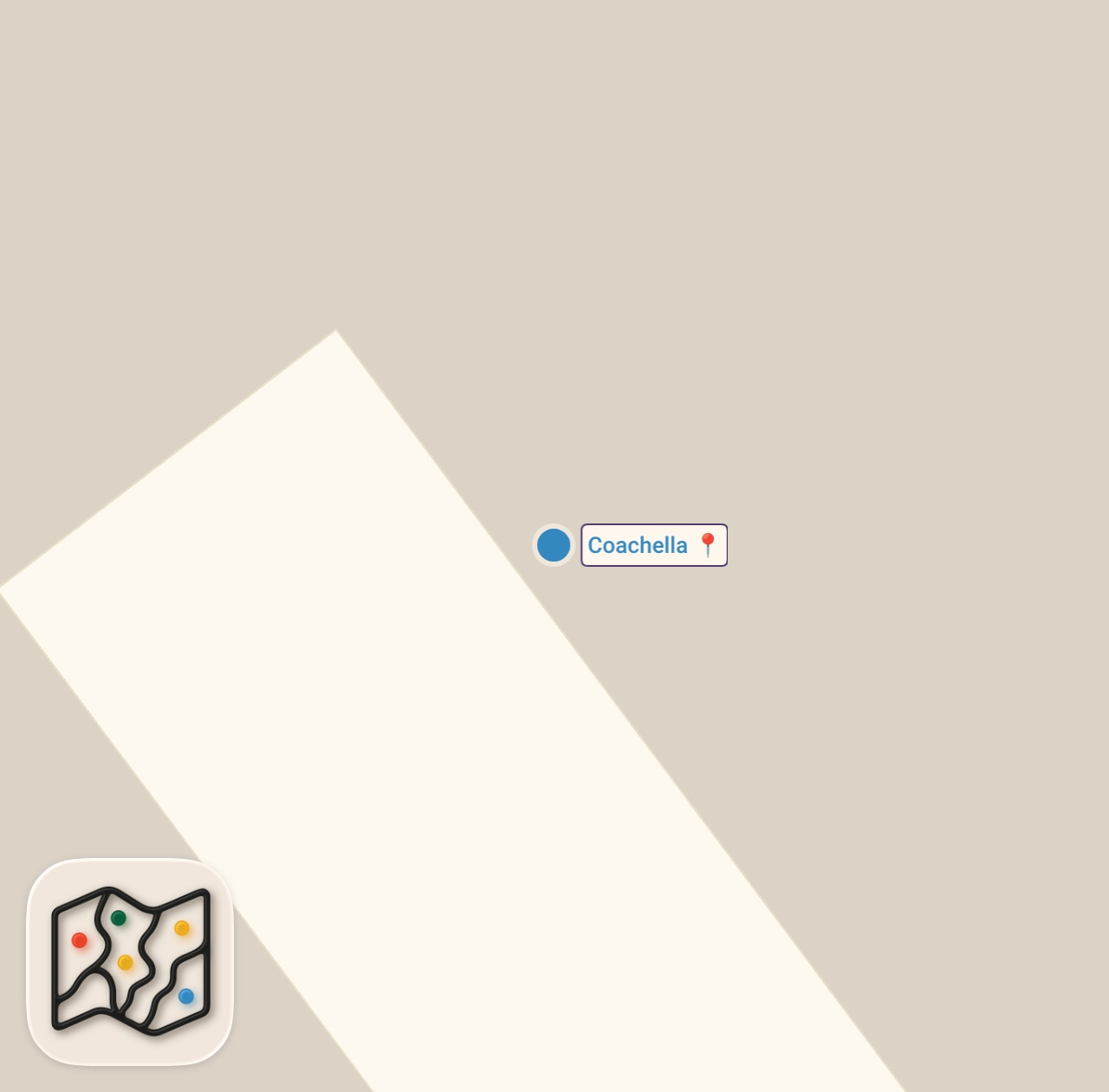 Map of 1 spots from Happy Coachella week.. anyone want dessert in the desert?