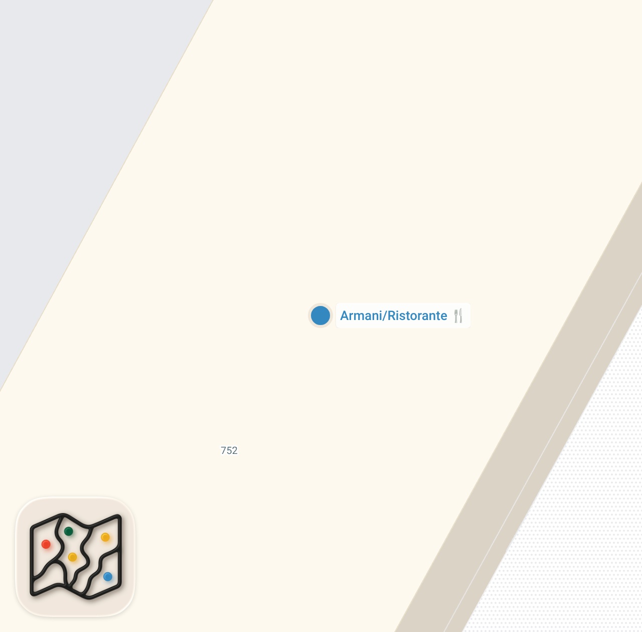 Map preview for POV: Solo Dinner at Giorgio Armani Restaurant in New York City