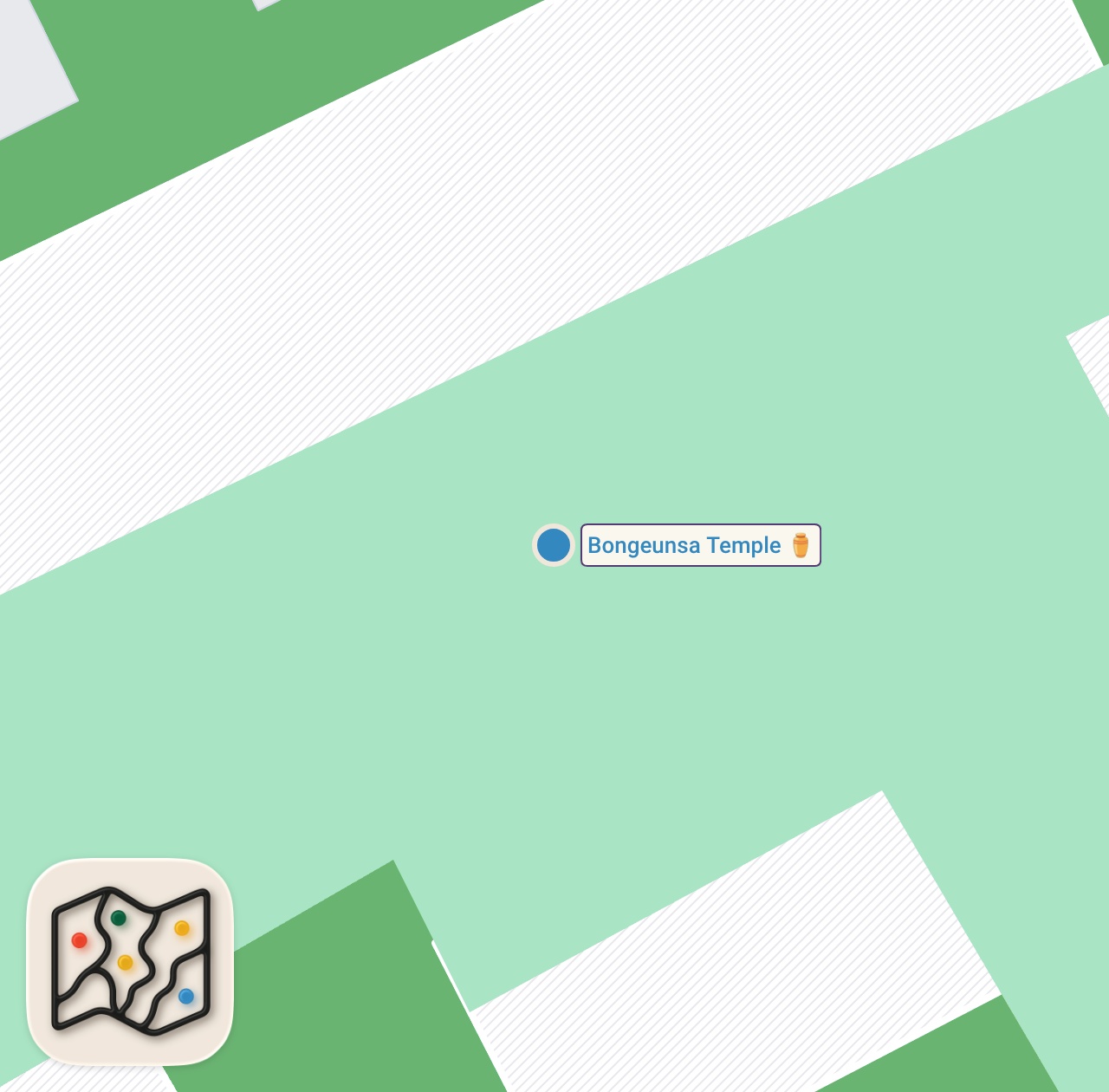 Map of 1 spots from Meditating in Ancient Buddhist Temple in Seoul South Korea
