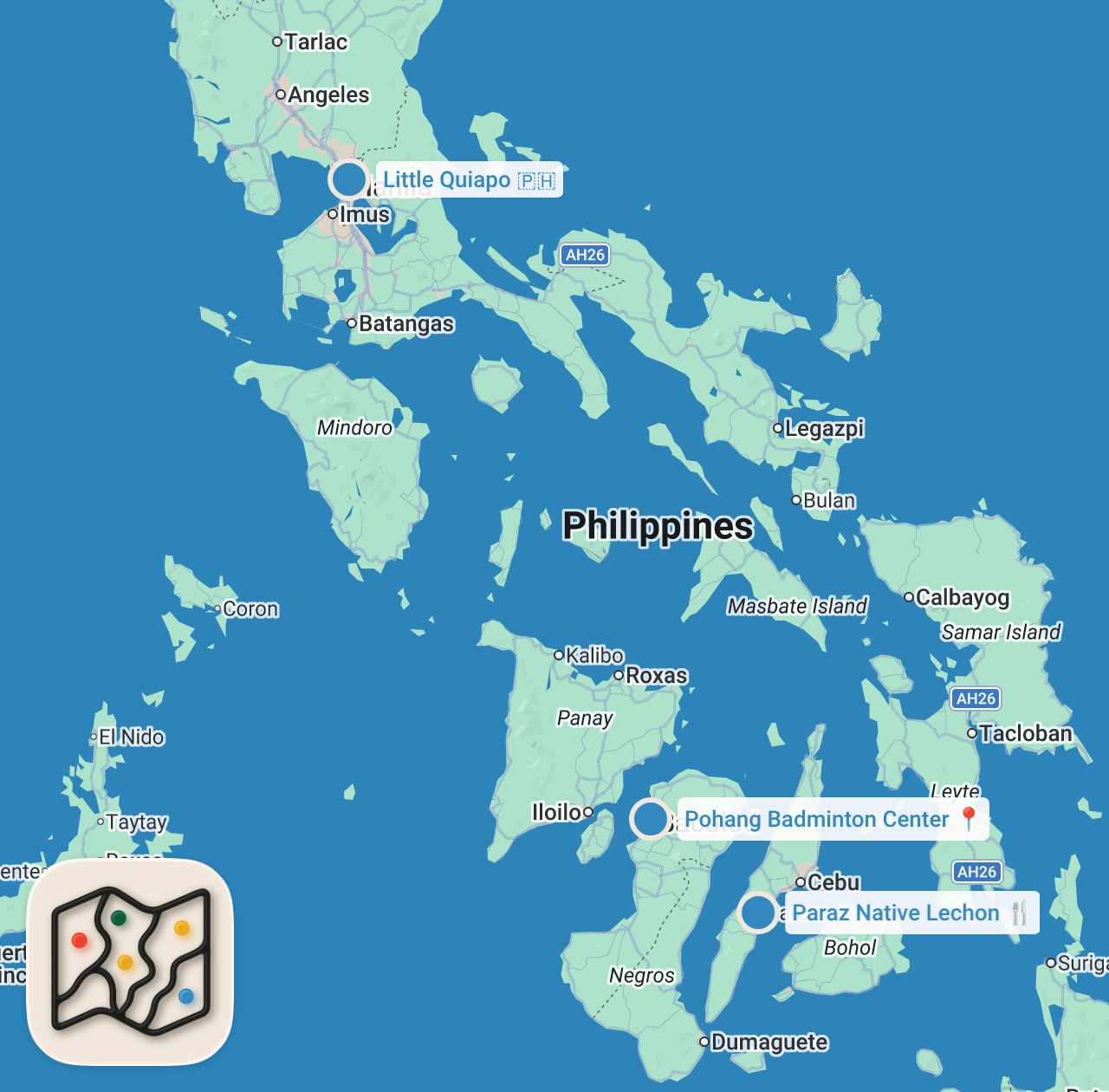 Map preview for 17 Filipino STREET FOODS Across The Philippines!! MANILA Pares, CEBU Lechon + BACOLOD Inasal