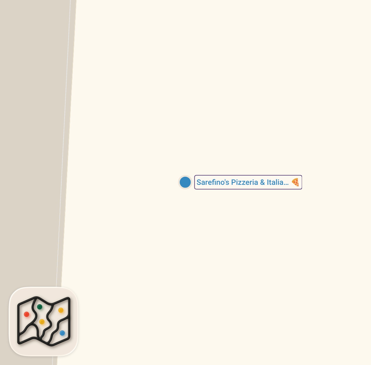 Map of 1 spots from Trio-Sauce Pizza