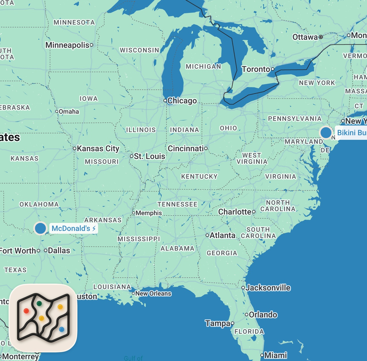 Map preview for Reviewing McDonald's Big Arch Burger & The Steakhouse Burger at Bikini Burger (Small business)