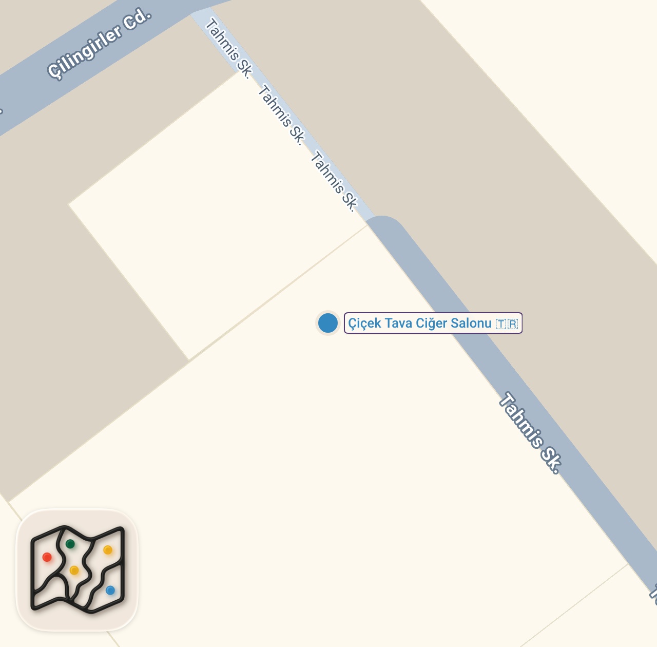 Map of 1 spots from 190 GRAM 450 TL #shorts #ciğer #streetfood