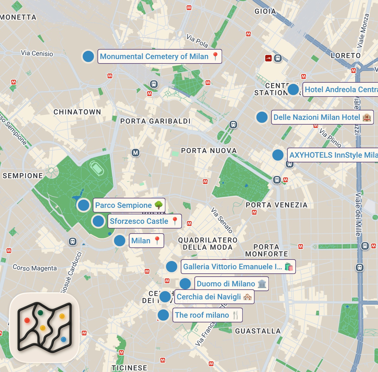 Map preview for MILAN, ITALY | 10 Best Things To Do In & Around Milan