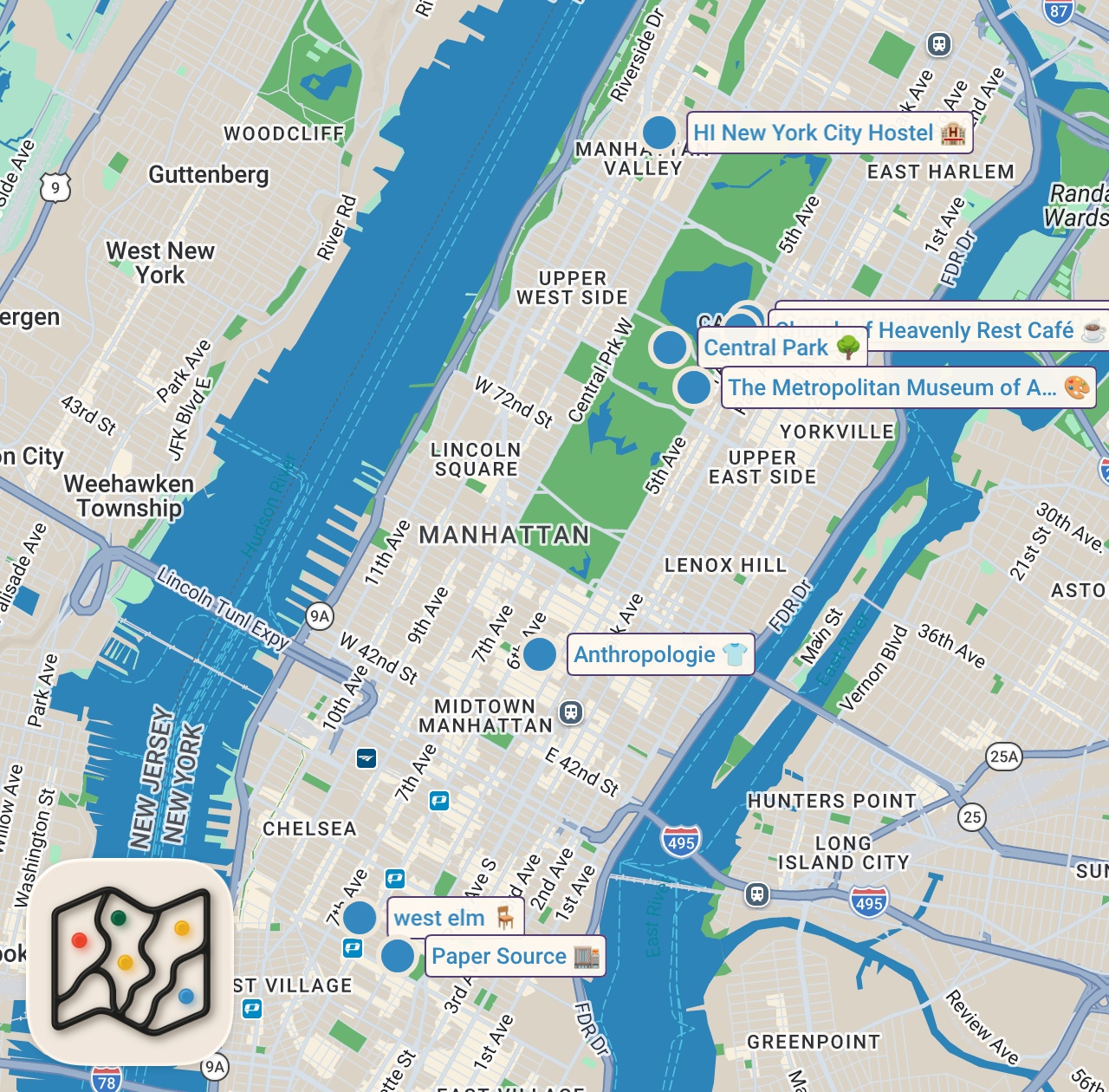 Map preview for NYC VLOG: Week in my Life! Attending Events, The Met Costume Institute Preview, Central Park Walks