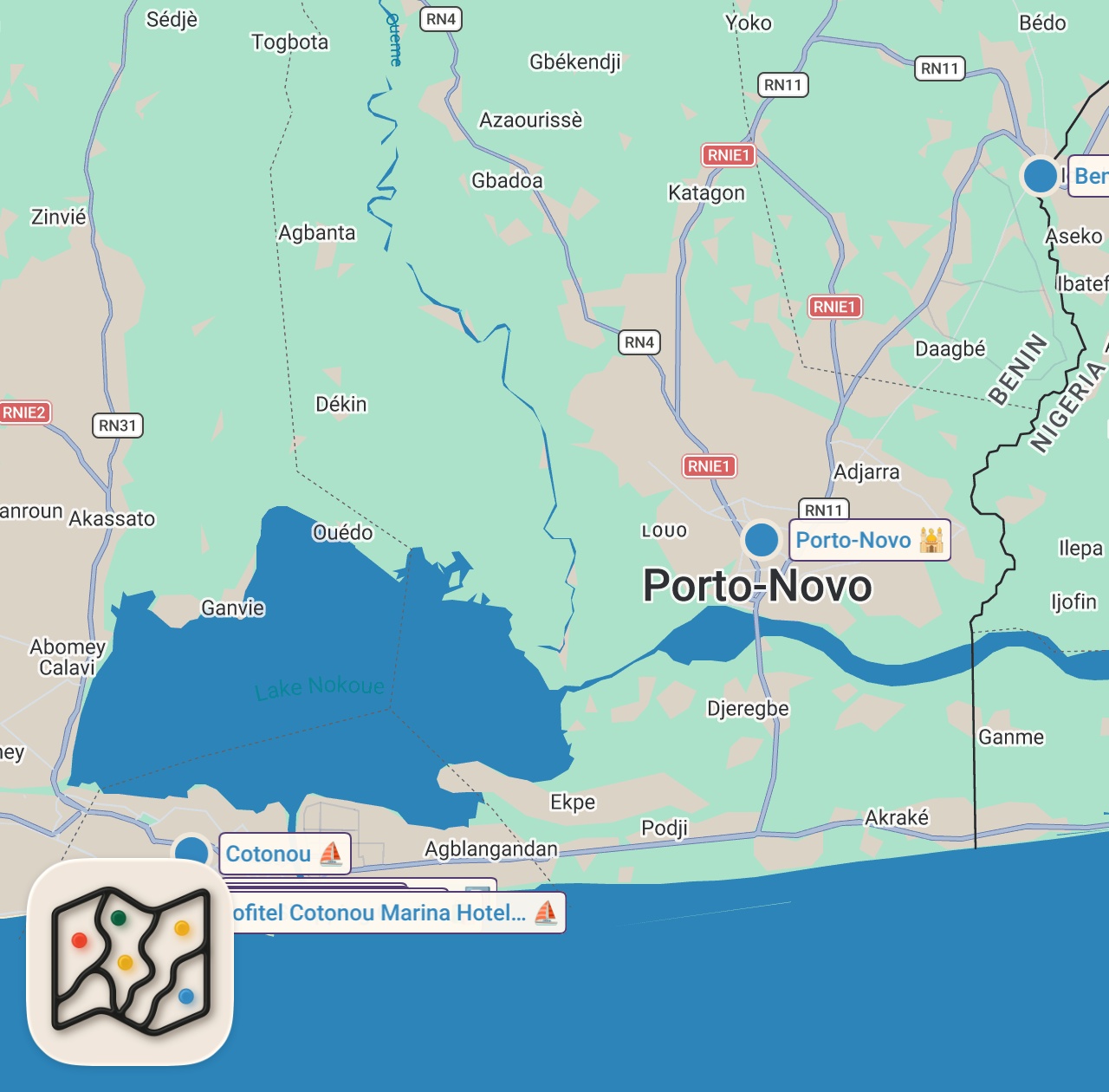 Map preview for This West African Country Shocked Me - Safe, Clean, Organised, Developed - Cotonou, Benin 🇧🇯