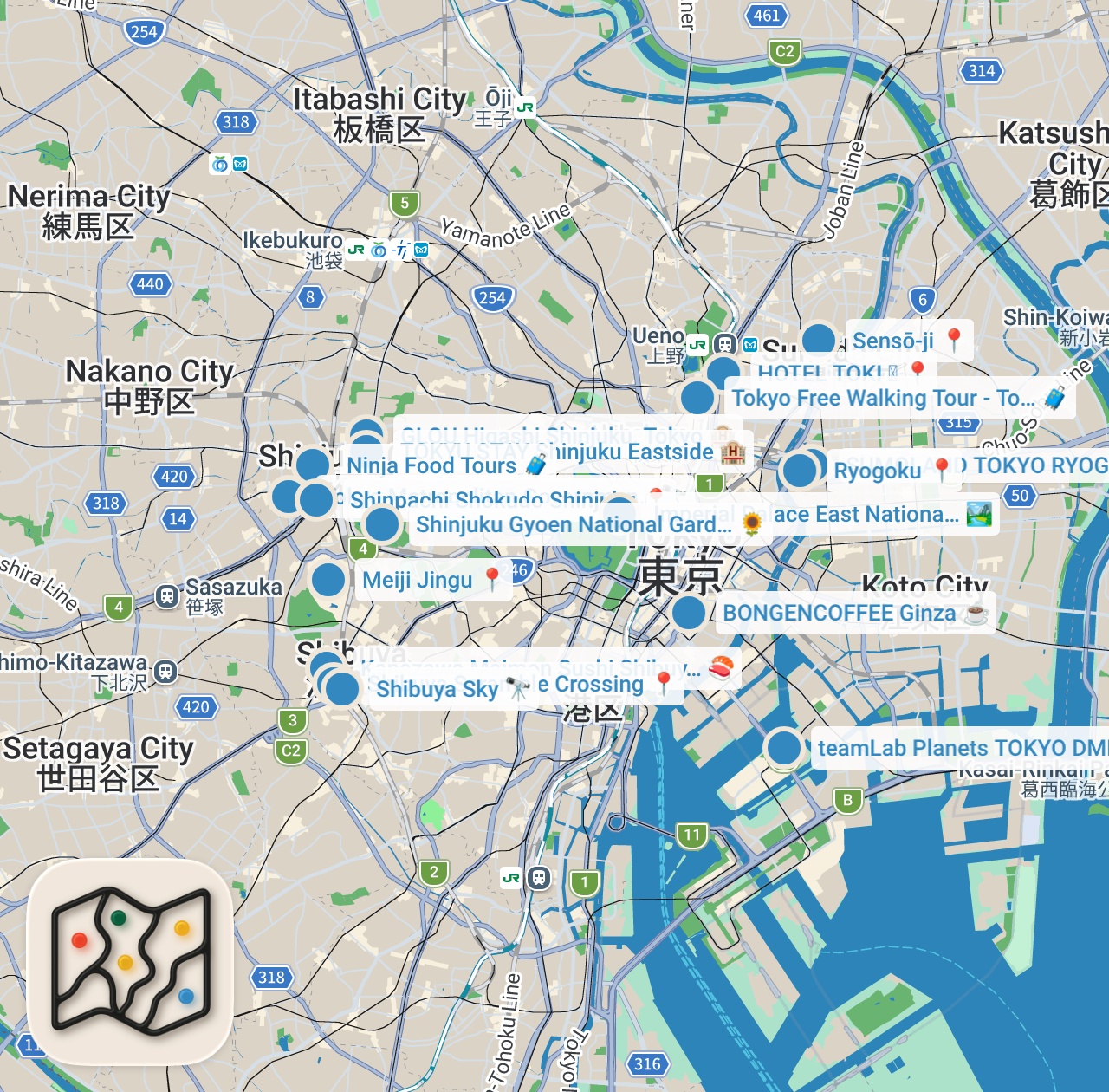 Map preview for TOKYO, JAPAN (2026) | 15 Best Things To Do In & Around Tokyo (+ Travel Tips)
