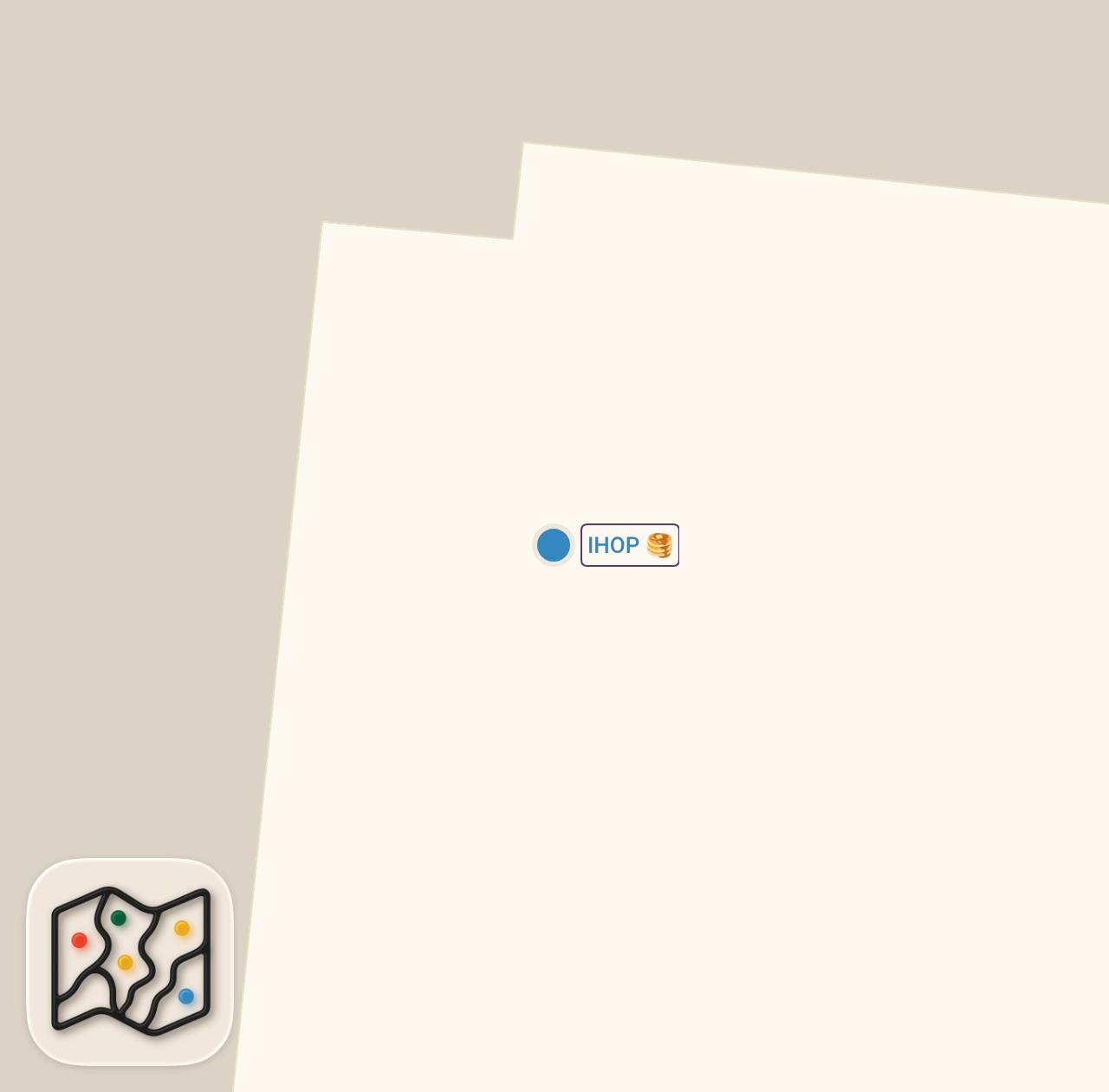 Map of 1 spots from US vs UK Breakfast