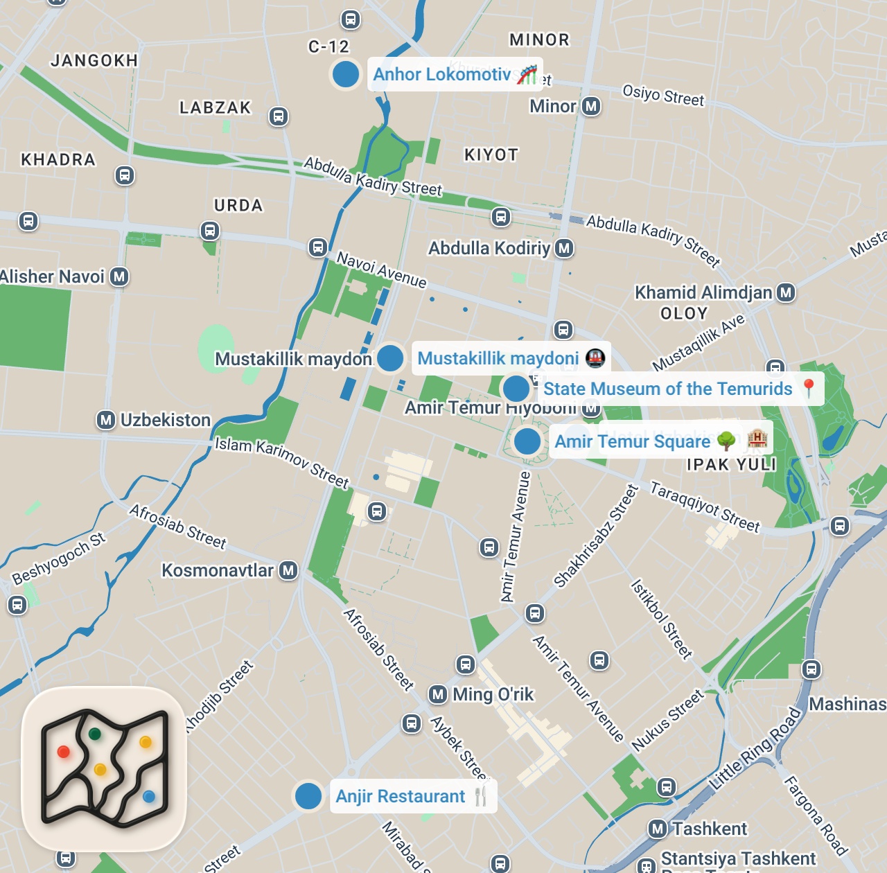 Map preview for The Most Underrated Post-Soviet Country — My First Day In Tashkent, Uzbekistan 🇺🇿