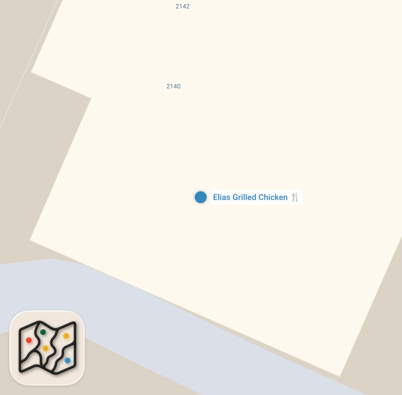 Map preview for Elias Halal Chicken Over Rice in the Lehigh Valley