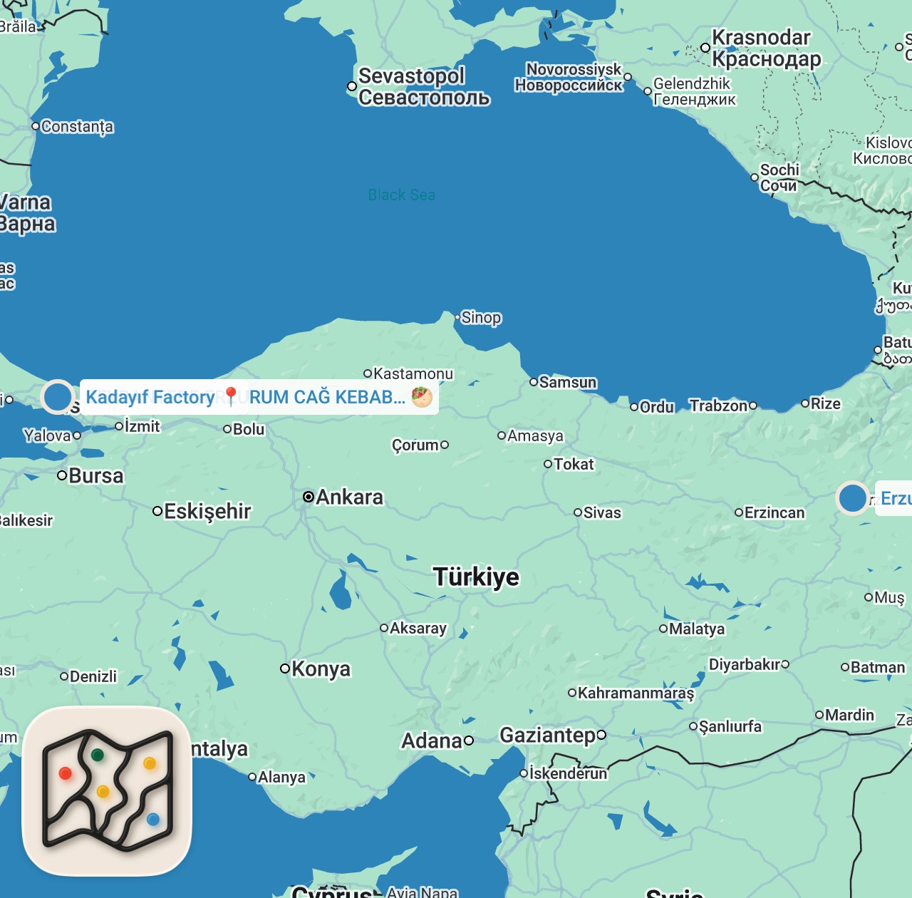 Map preview for İstanbul’da Cağ Kebabında Zirve 🫶 #ayaküstülezzetler #short #shorts