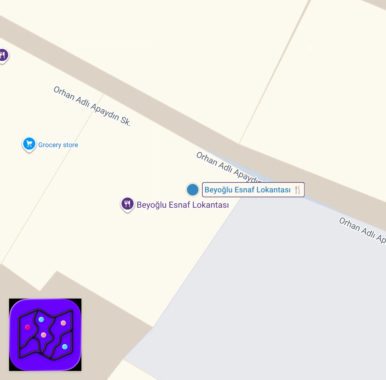 Map of 1 spots from Esnaf Lokantasında Efsane Döner Deneyimi! #ayaküstülezzetler #short #shorts