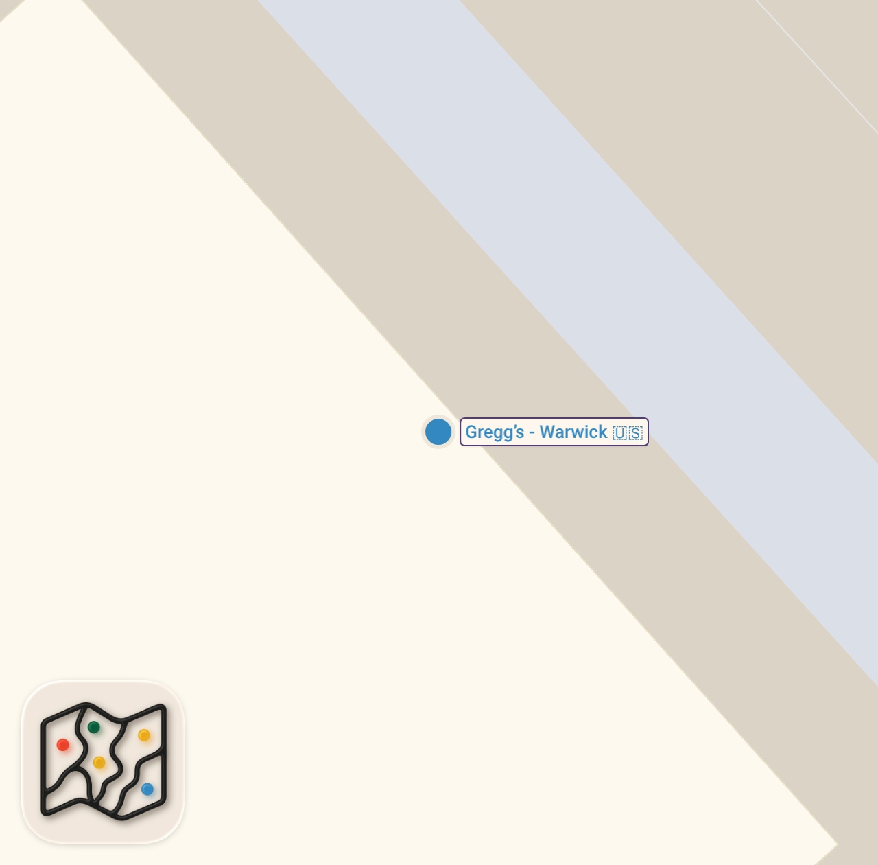 Map of 1 spots from Sausage Roll at Greggs