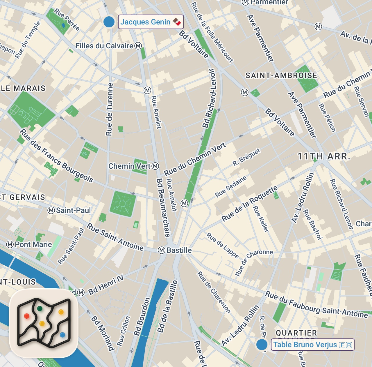 Map preview for DINING AT A TOP 10 RESTAURANT IN THE WORLD | FROM PARIS WITH LOVE PART DEUX