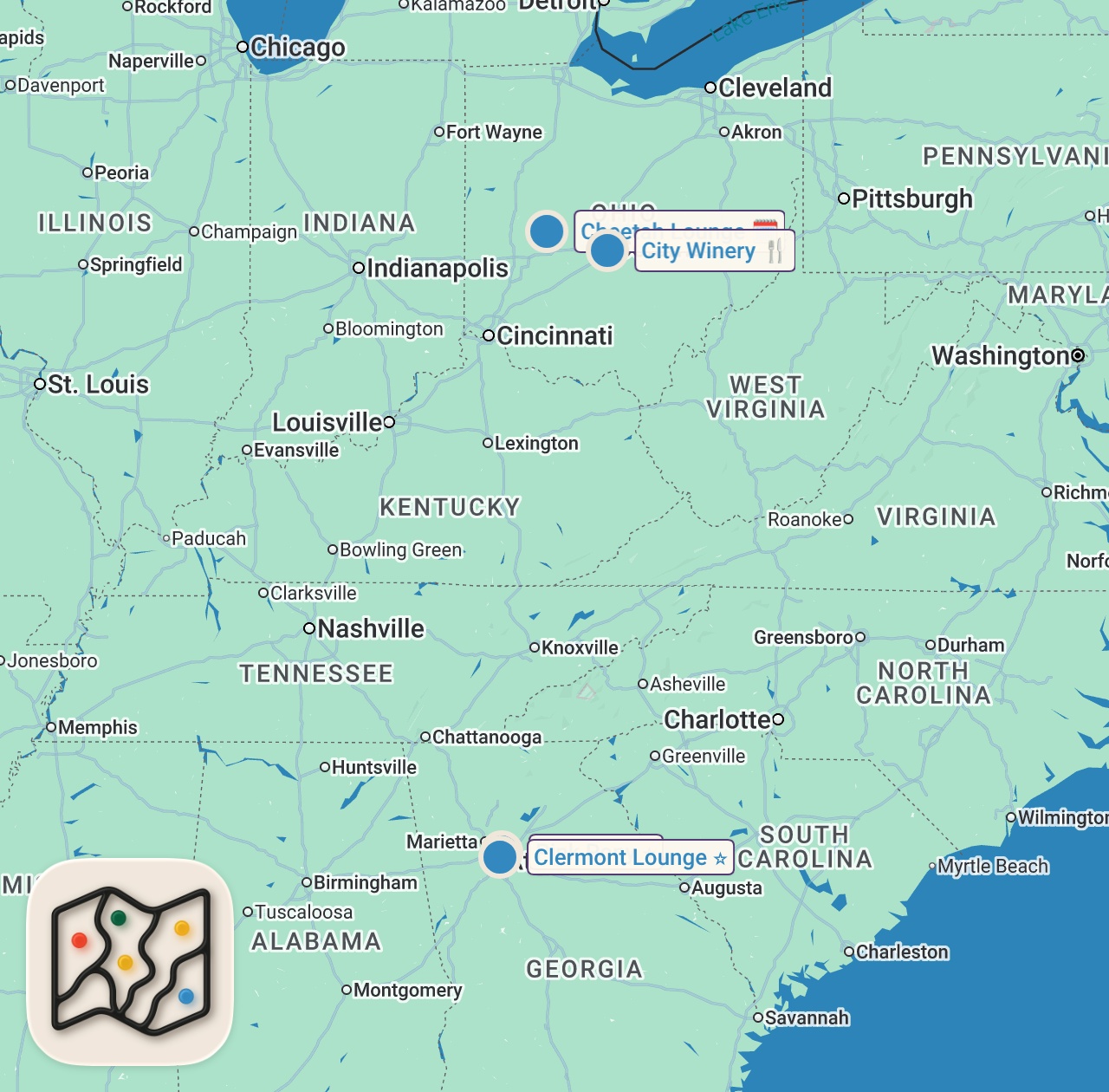 Map preview for Girls Gotta Eat's Ashley Hesseltine Brought WHAT for Her Bagel?!