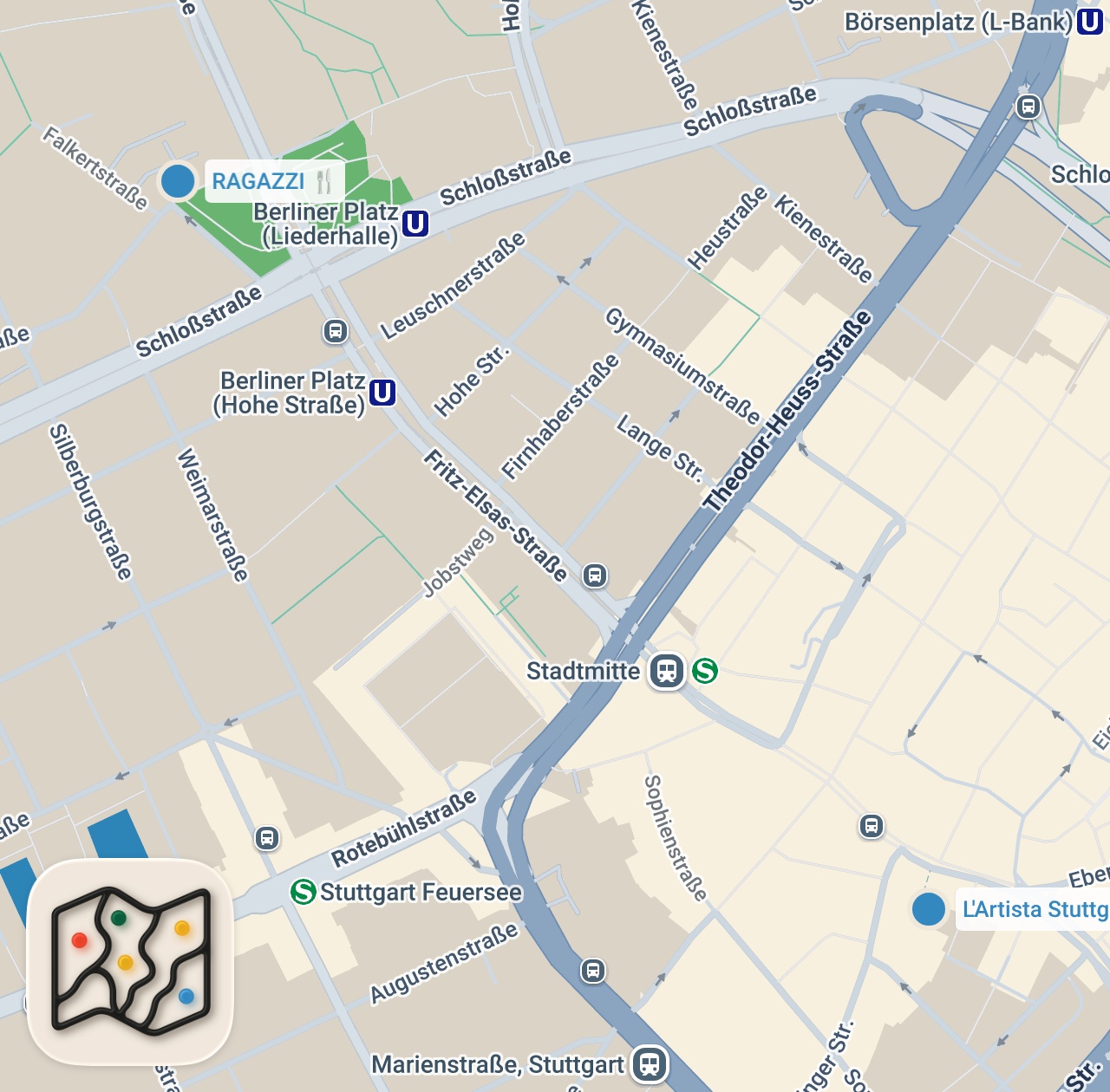 Map preview for Top 3 - Neapolitanische #Pizza in #Stuttgart // #foodtour