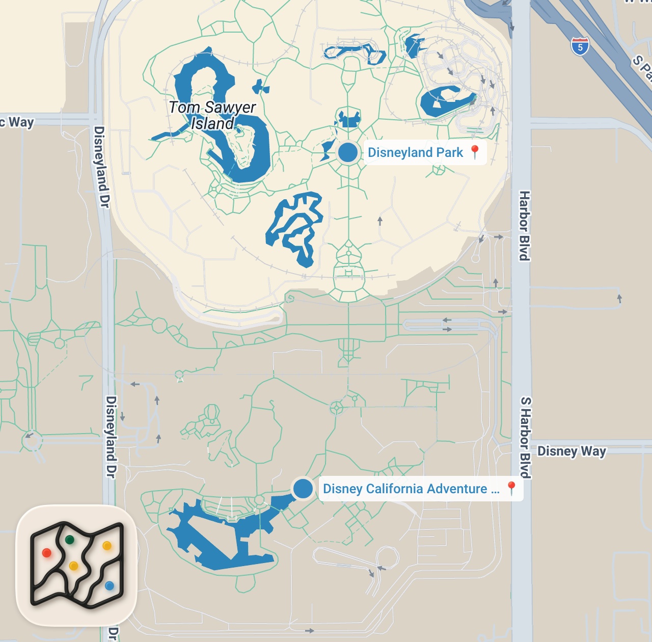 Map preview for Finding The Best Food At Disneyland Resort | Food Tours Season 9 Marathon | Including Bloopers