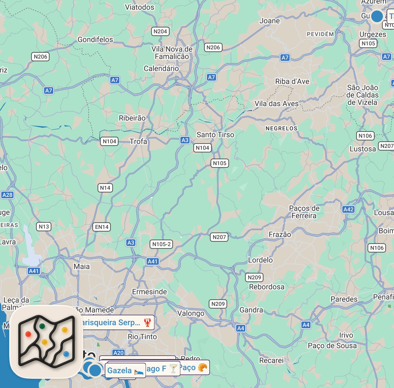Map preview for 25 FOODS From PORTUGAL You Must Try - From Porto to Lisbon and Guimaraes 🇵🇹