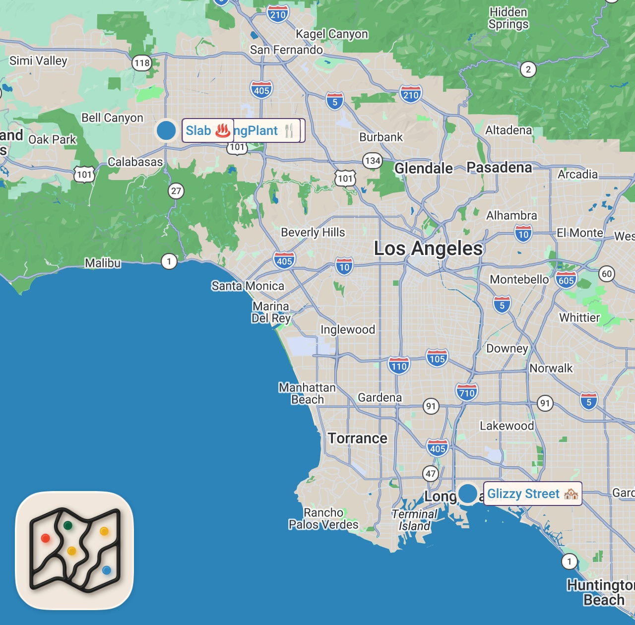 Map preview for $100 Food Challenge at FANCY Mall Food Court... Part 2
