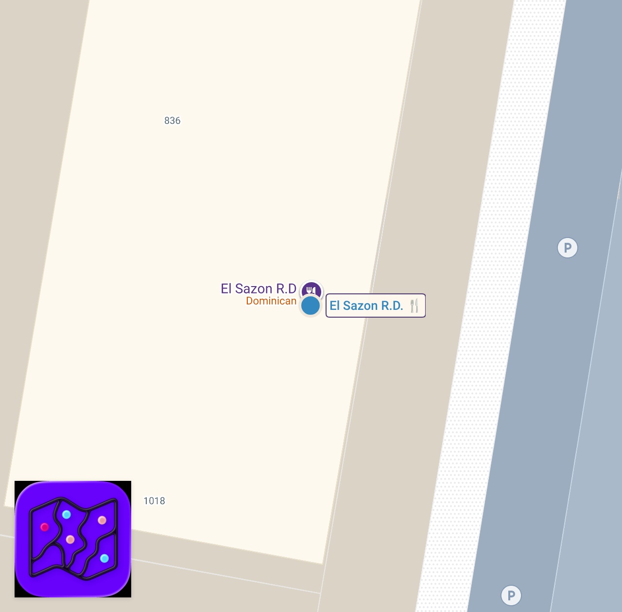 Map of 1 spots from The Dominican Smash Burger is Legit!!
