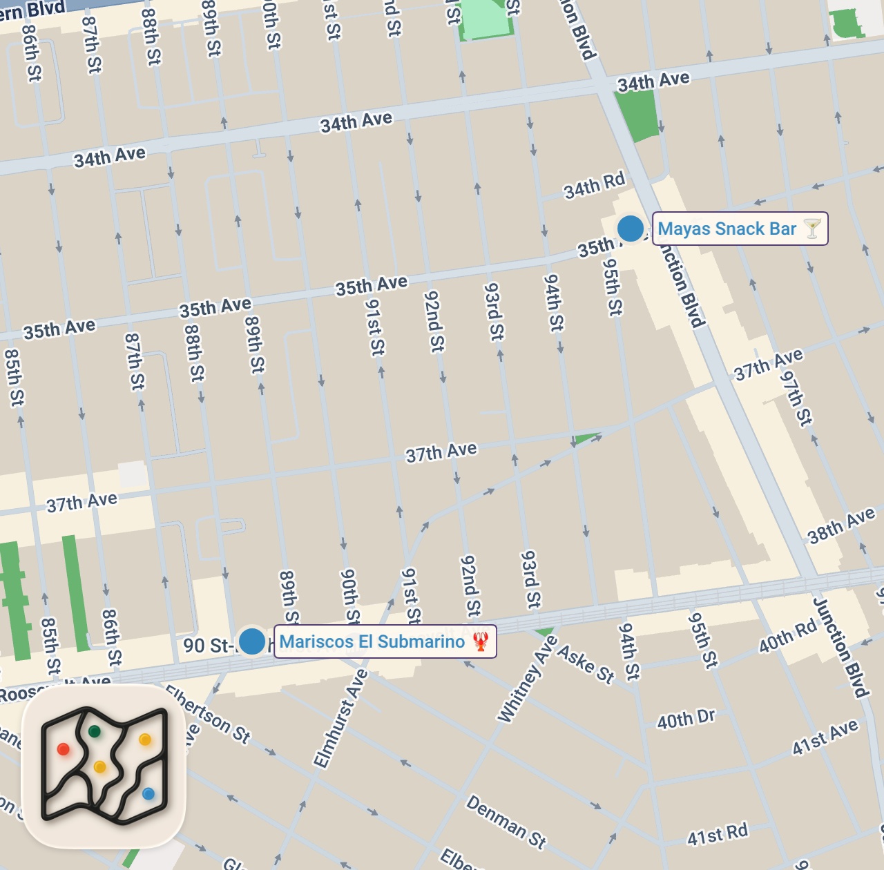 Map preview for Crazy Mexican Style Watermelon and Spicy Seafood: F*ck, That's Delicious