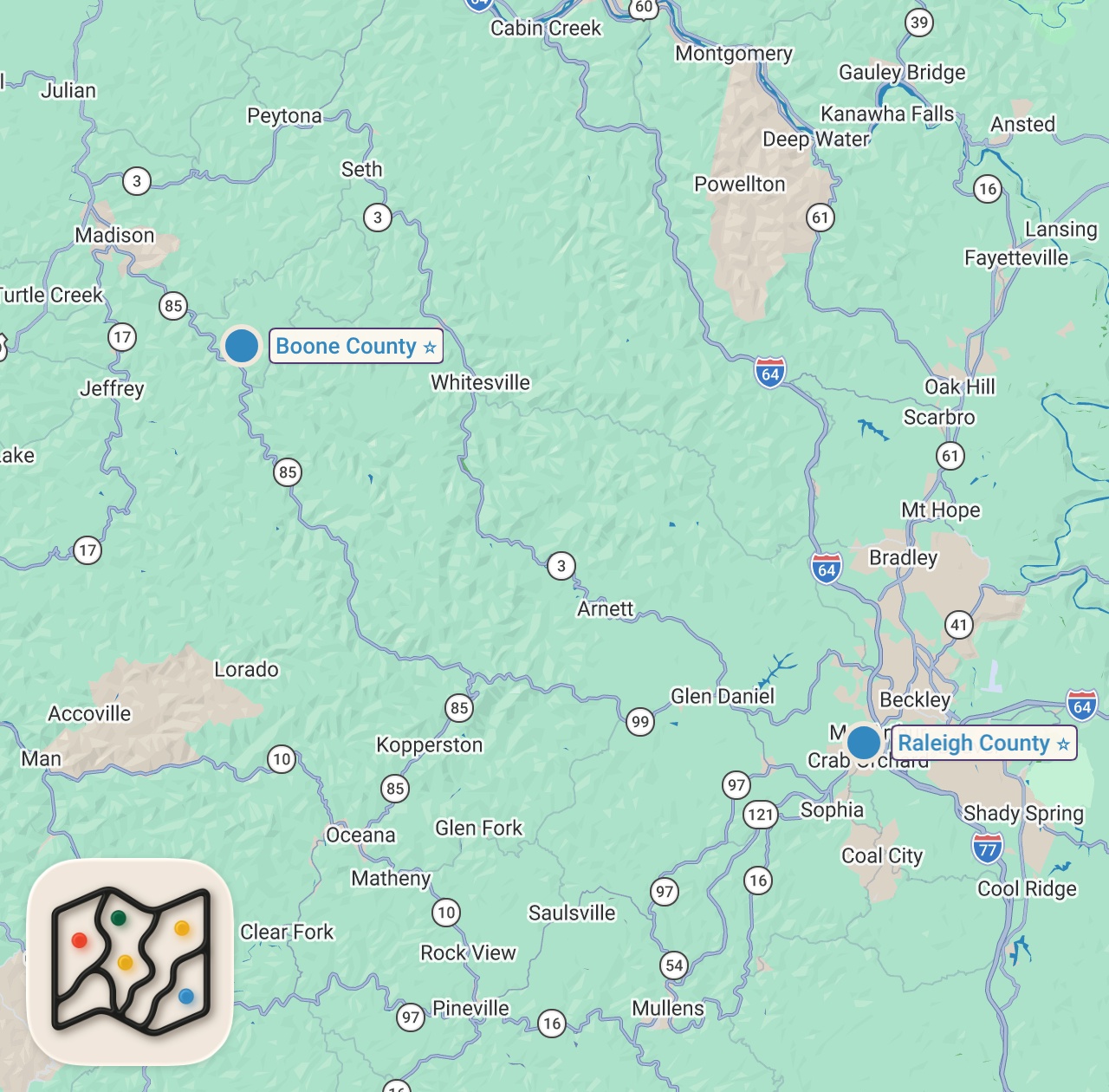 Map preview for Wild Bill's Wildest Moments | Mountain Monsters | Travel Channel