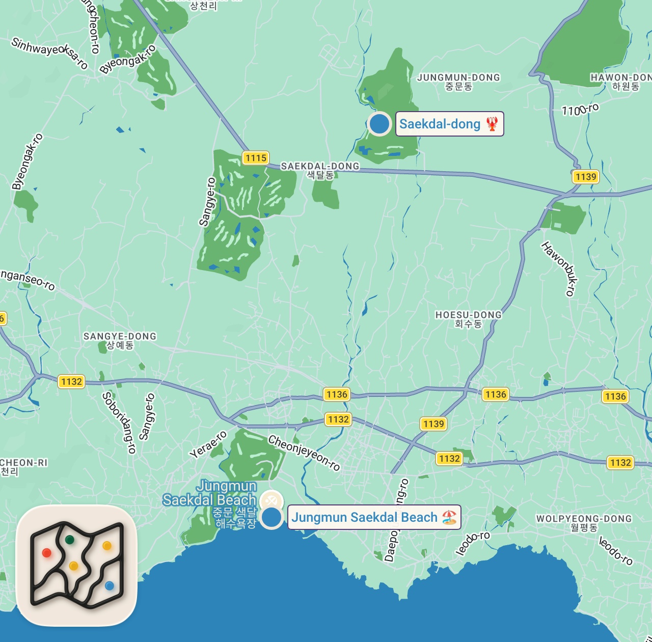 Map of 2 spots from Korea’s Best Seafood in Jeju!! (And One I Don’t Like)