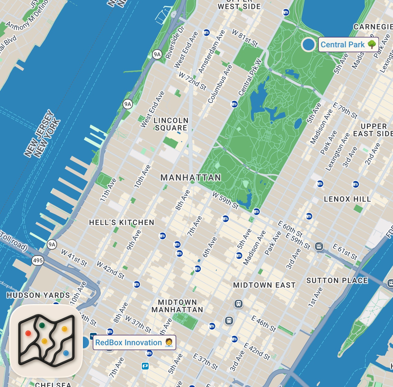 Map of 2 spots from NYC Scavenger Hunt gone wrong #shorts