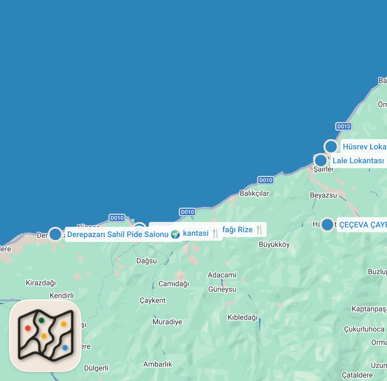 Map preview for TÜRKİYE’NİN EN İYİ KAVURMA VE KURU FASULYESİ RİZE’DE