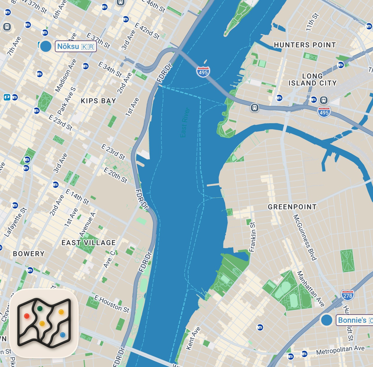 Map of 2 spots from I Asked 5 Asian Chefs How They Cook CHEAP Beef!