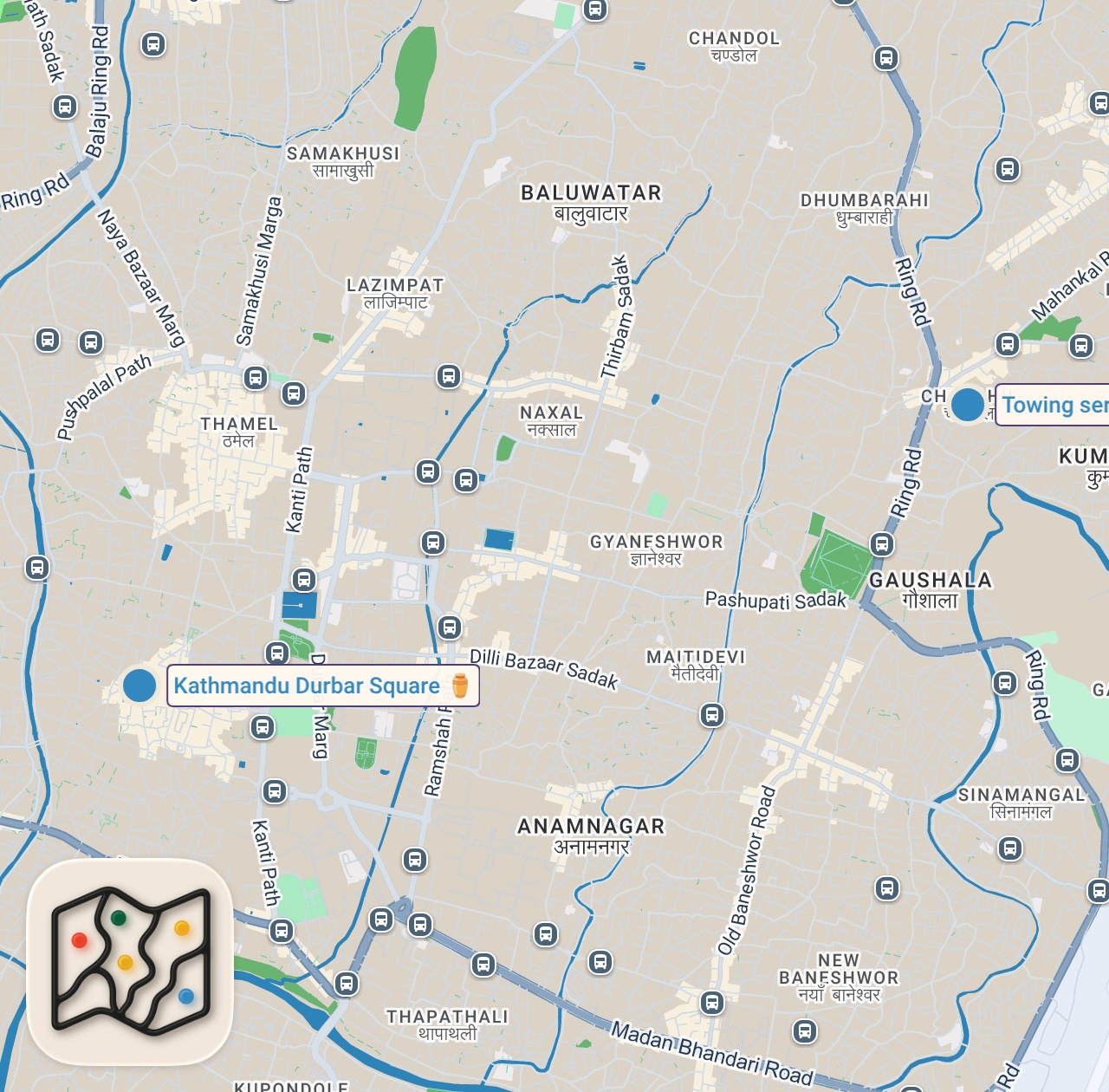 Map of 2 spots from Living Child Goddess Whose Feet Never Touch Ground (disturbing)